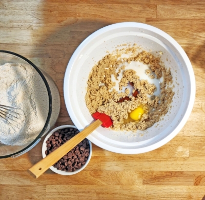 Mix all together by hand